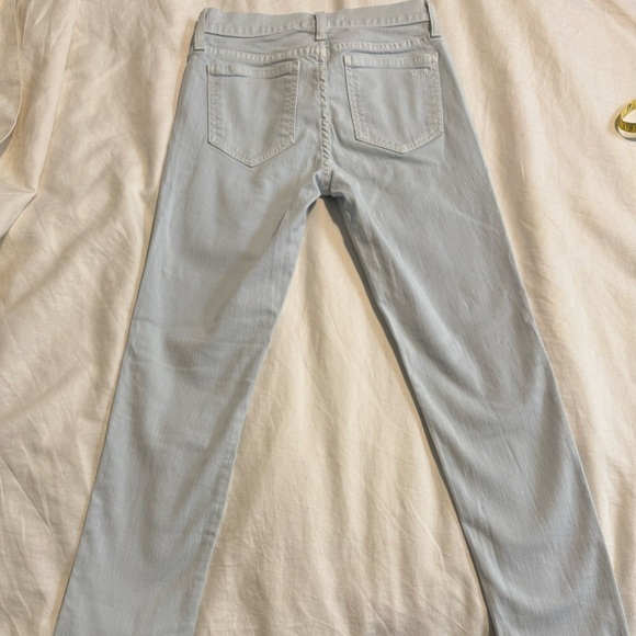 Rebecca Minkoff Sky Blue Thompson Twill Mid Rise Distressed Skinny Jeans NWT - Picture 10 of 14